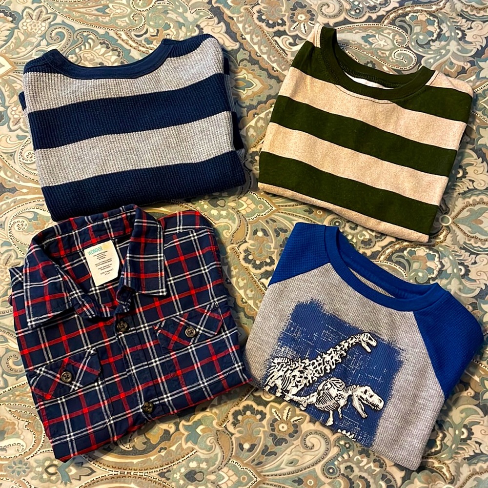 Bundle of 4T Long Sleeve Shirts